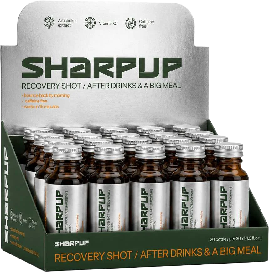SharpUp counter display box with recovery shots